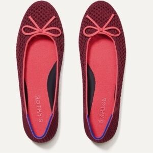 Rothy’s The Ballet Flat in Berry Mesh New!